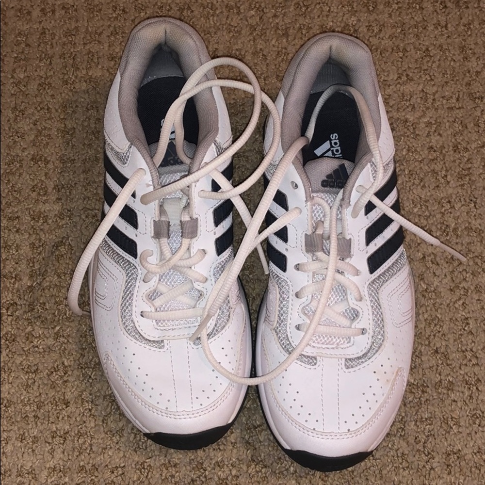 Adidas white tennis shoes